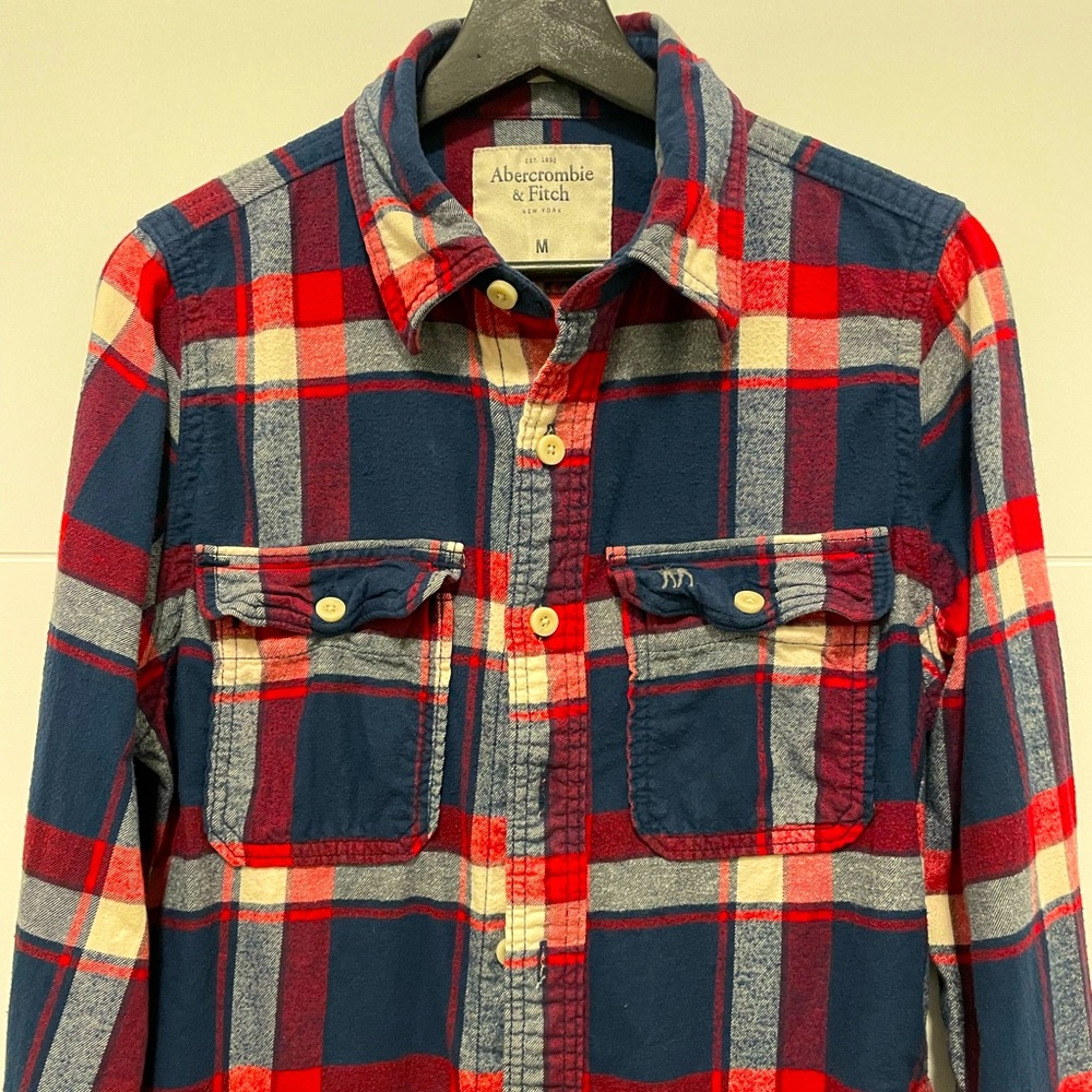 Abercrombie 2021 Winter style flannel shirt